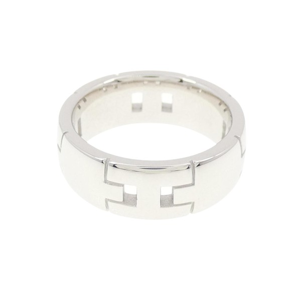 Hermès Ever Héraklès Silver White Gold ring - Picture 1 of 4